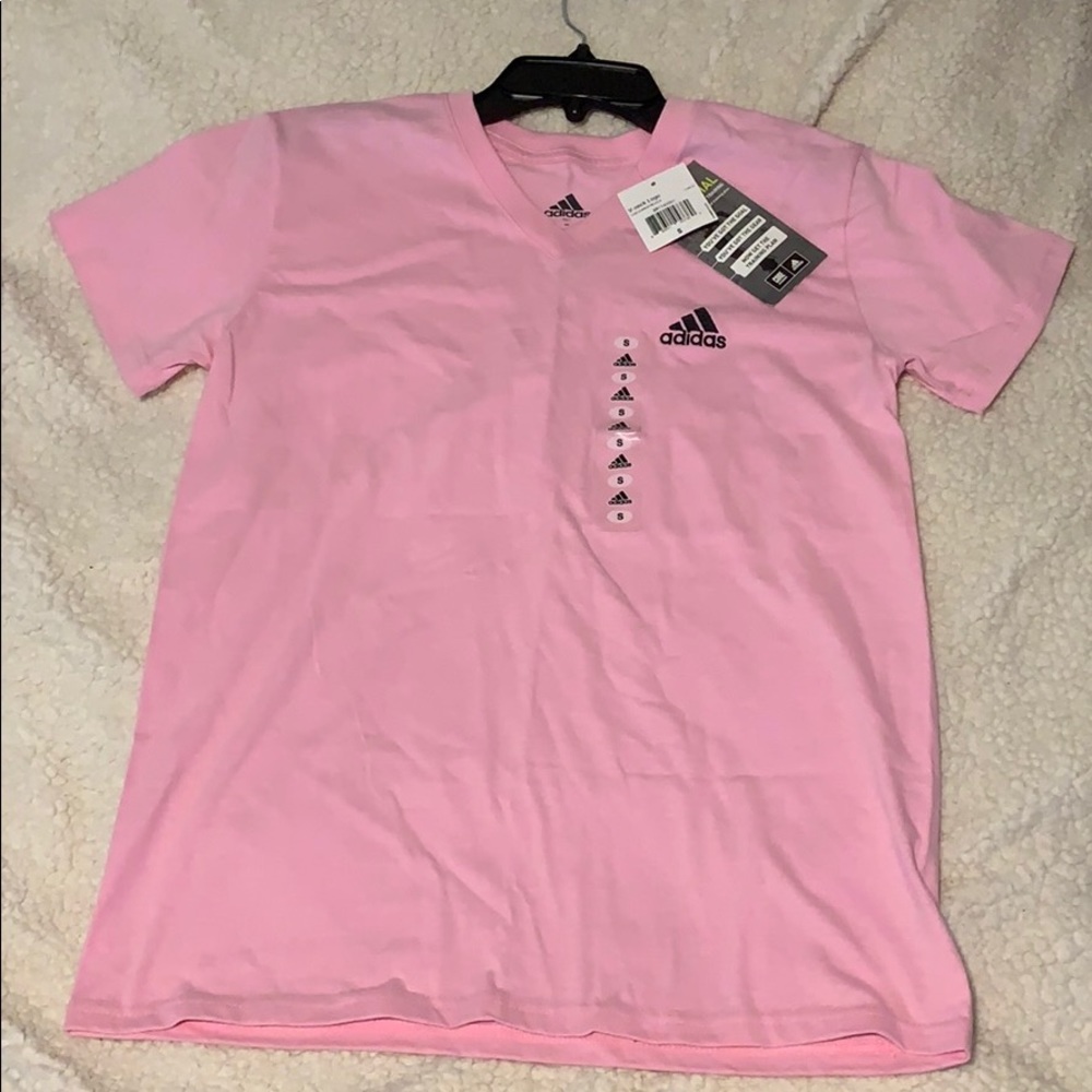 NWT Adidas Pink Shirt, Small
